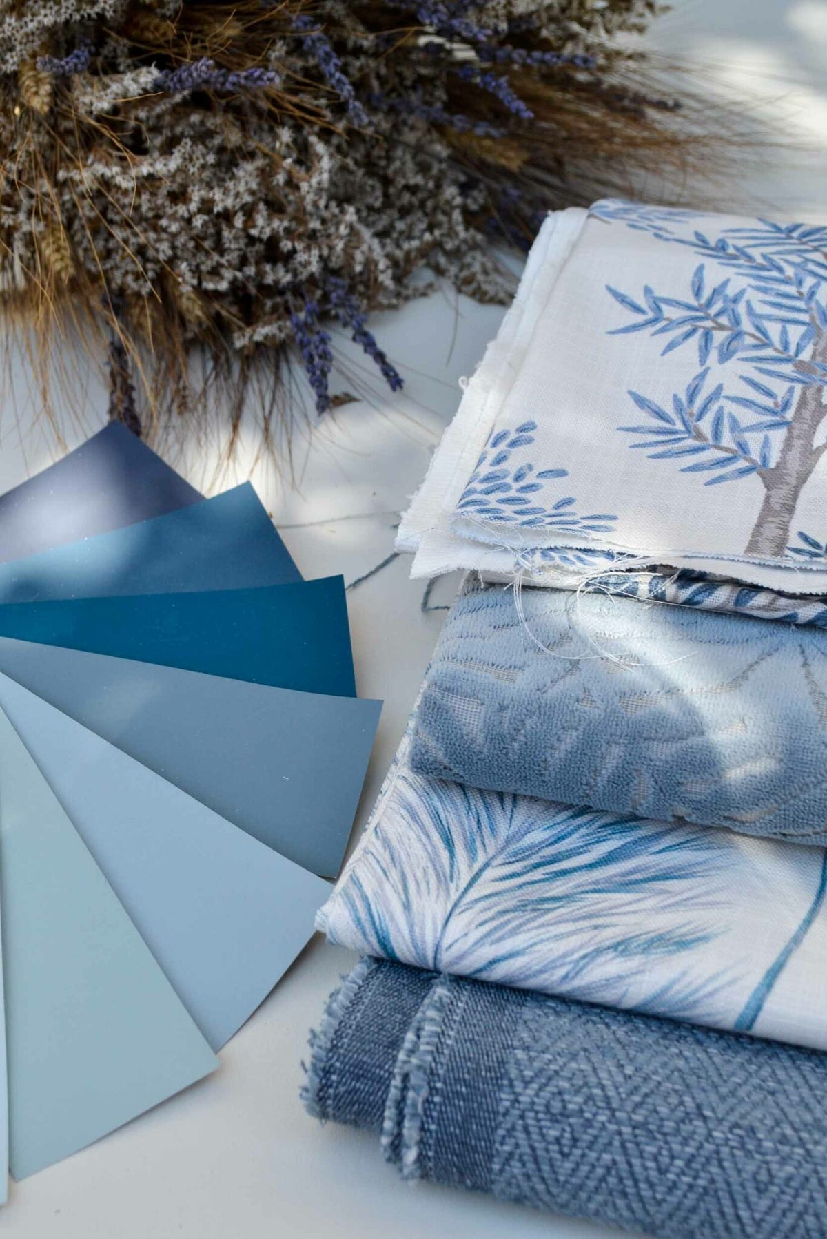 Plumero fabric by Coordonné in Bahia, shown in a styled room