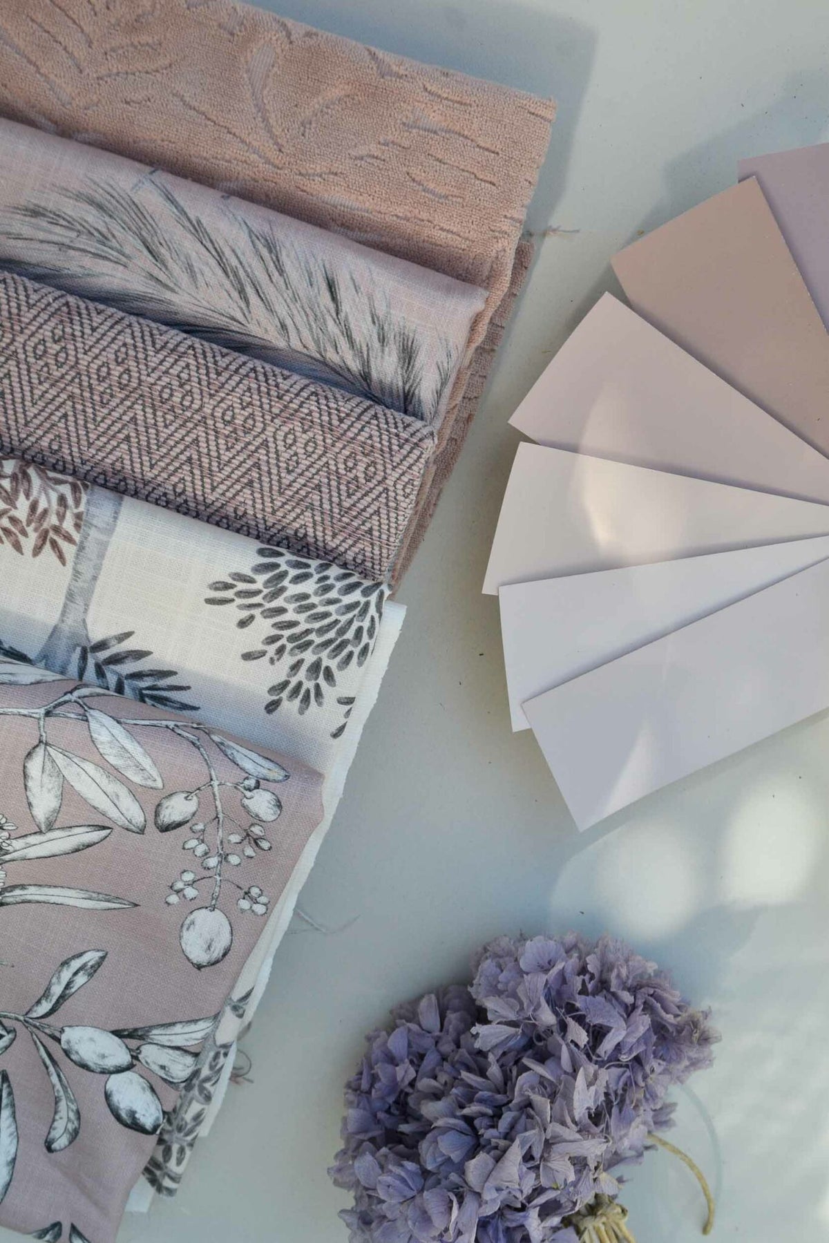 Plumero fabric by Coordonné in Cava, shown in a styled room