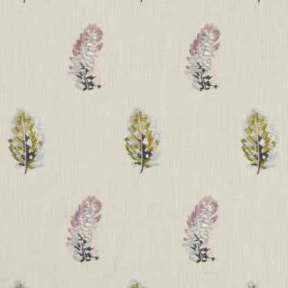 Plumis Multi/Gilver fabric by Clarke & Clarke