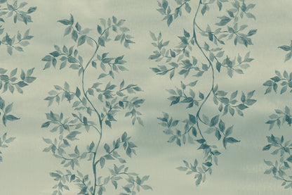 Poetic Teal mural by Hovia