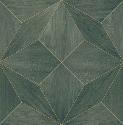 Polar Star wallpaper by Coordonné in Lagoon, flat pattern view