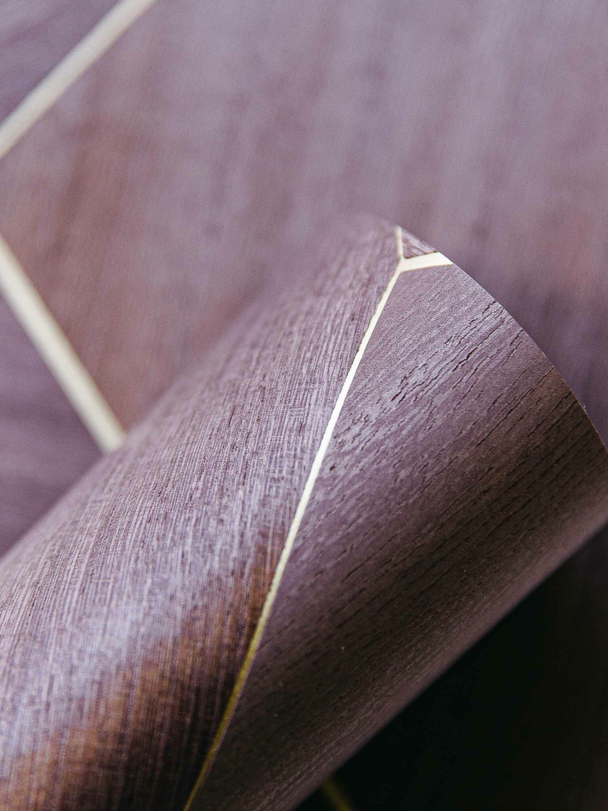 Polar Star wallpaper by Coordonné in Lilac, shown in a styled room