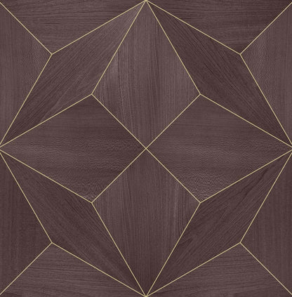 Polar Star wallpaper by Coordonné in Lilac, flat pattern view