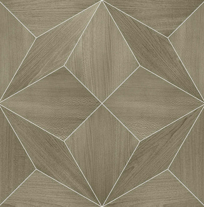 Polar Star wallpaper by Coordonné in Silver, flat pattern view