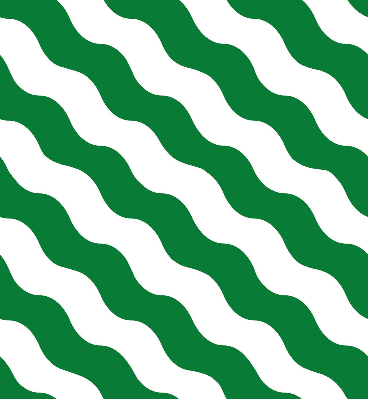Polka Stripe Green mural by Rebel Walls