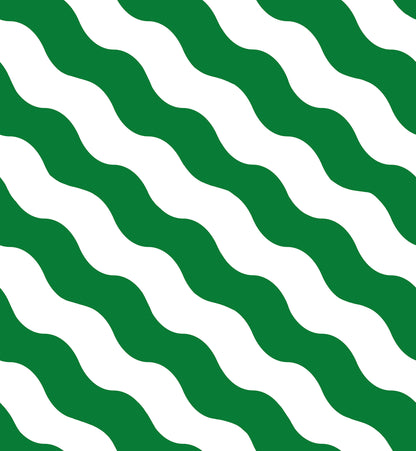 Polka Stripe Green mural by Rebel Walls