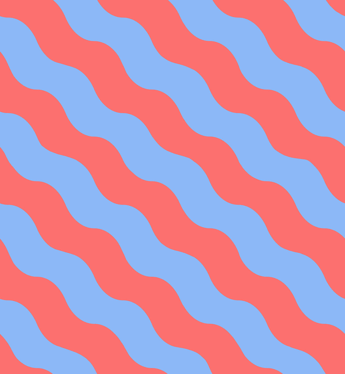 Polka Stripe Red & Blue mural by Rebel Walls