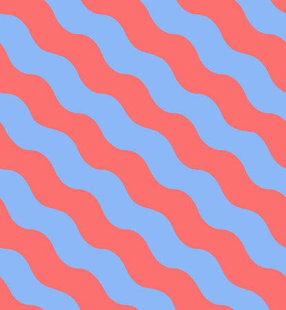 Polka Stripe Red & Blue mural by Rebel Walls