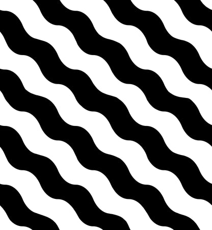 Polka Stripe Black & White mural by Rebel Walls