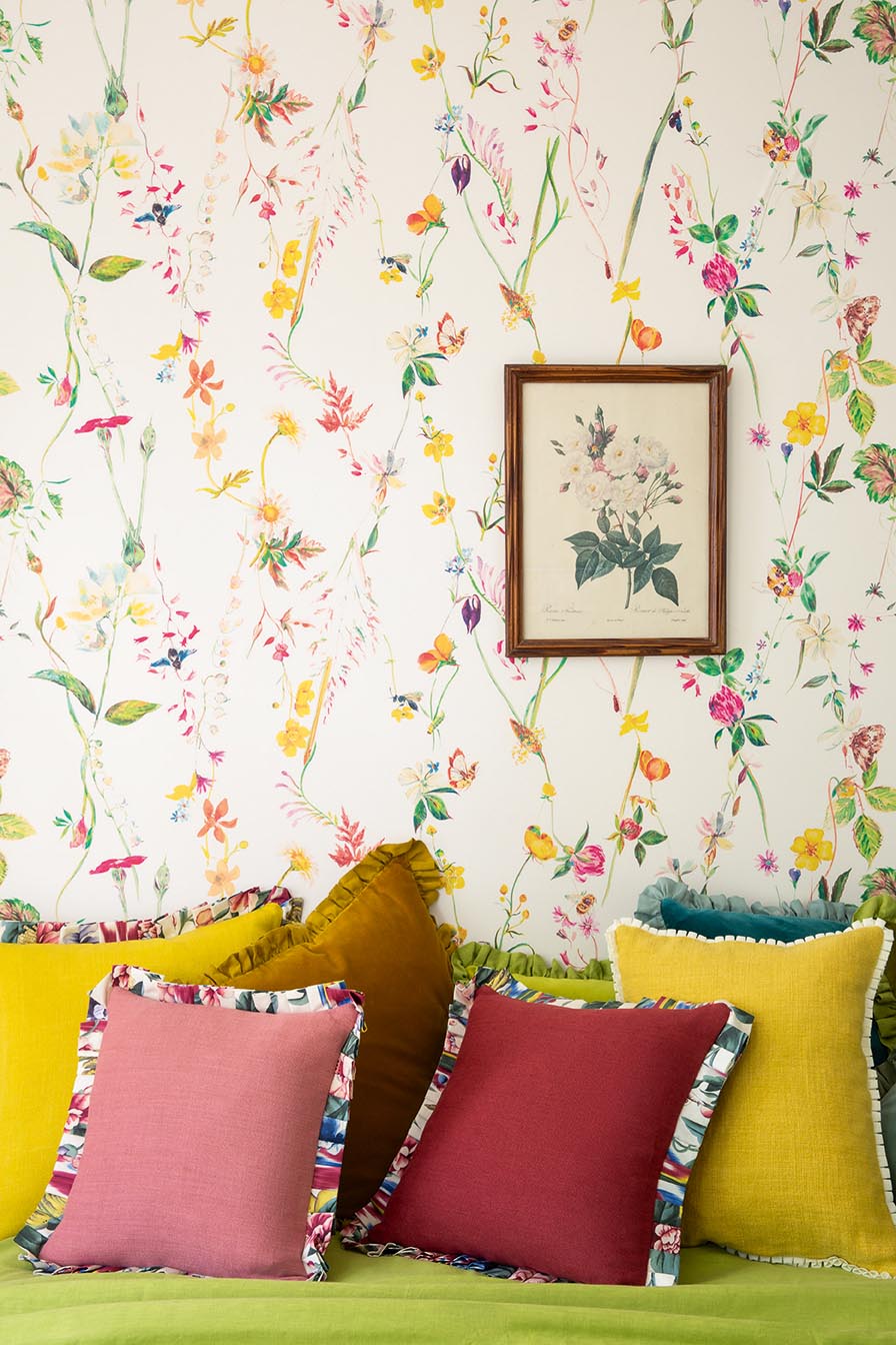 Pollen Wallpaper by Pierre Frey shown in a room setting (view 2)