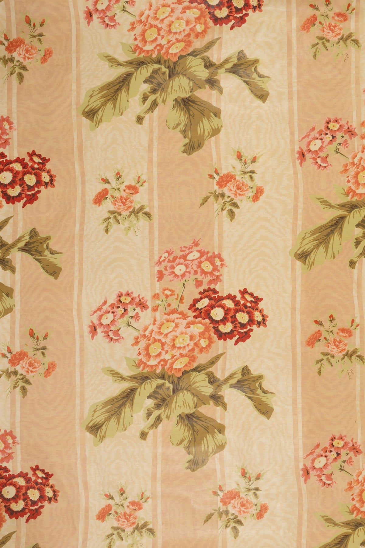 Polyanthus Fabric by Jean Monro in Apricot