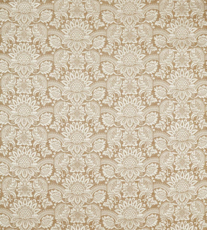 Pomegranate Brocatelle Fabric by Zoffany Pale Gold
