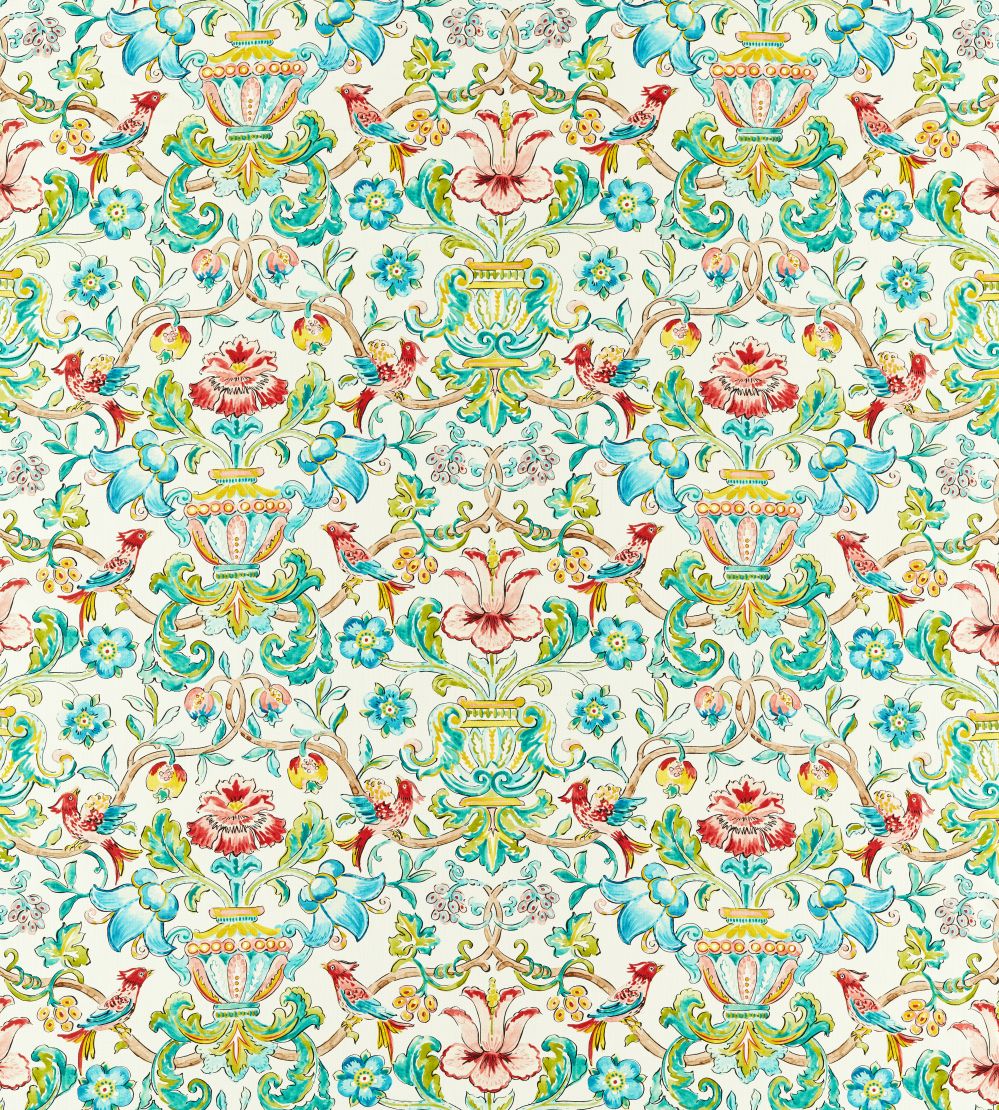 Pompadour Print Fabric by Zoffany Multi