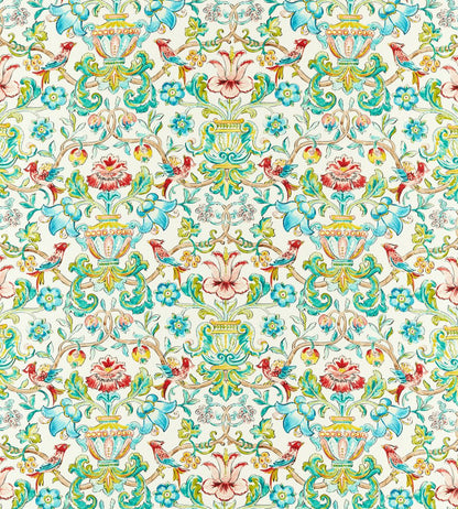Pompadour Print Fabric by Zoffany Multi