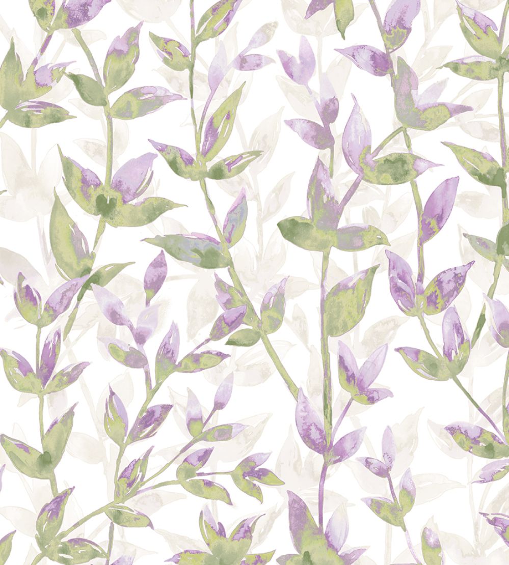 Pomponette Wallpaper by Ohpopsi Heather Asparagus