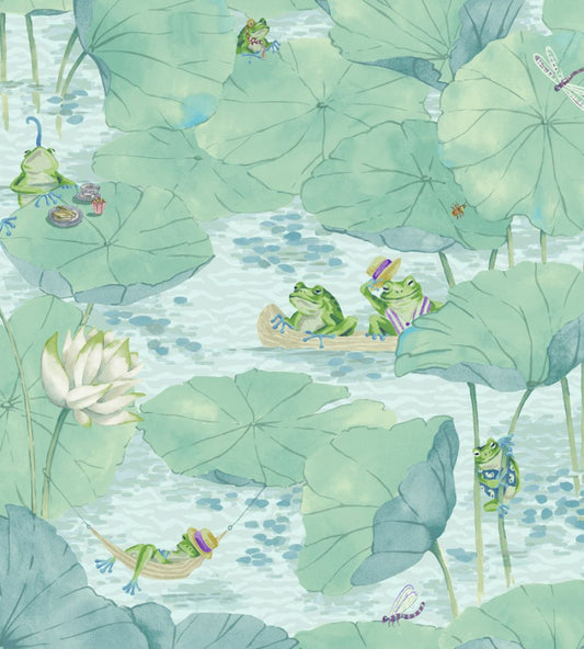 Pond Life Wallpaper by Brand McKenzie Aqua