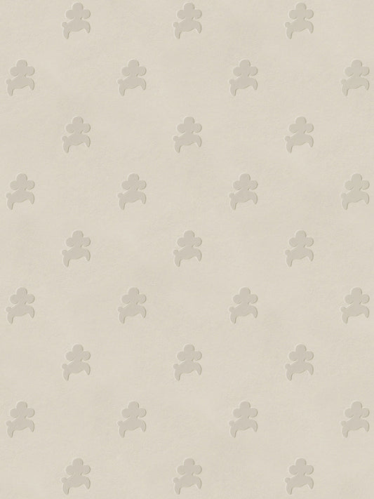 Poochi Wallpaper by Divine Savages in Bichon Creme, pattern swatch