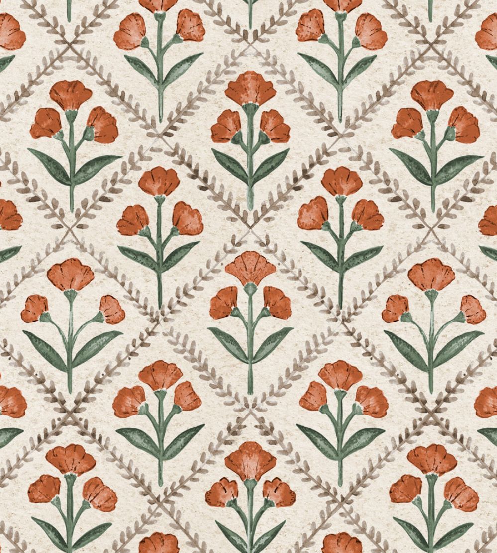 Poppy Wallpaper by Coordonne Clay