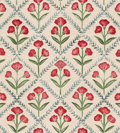 Poppy Wallpaper by Coordonne Red