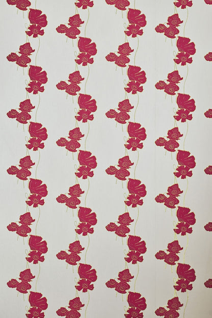 Poppy Fields Wallpaper by Barneby Gates Red/Gold