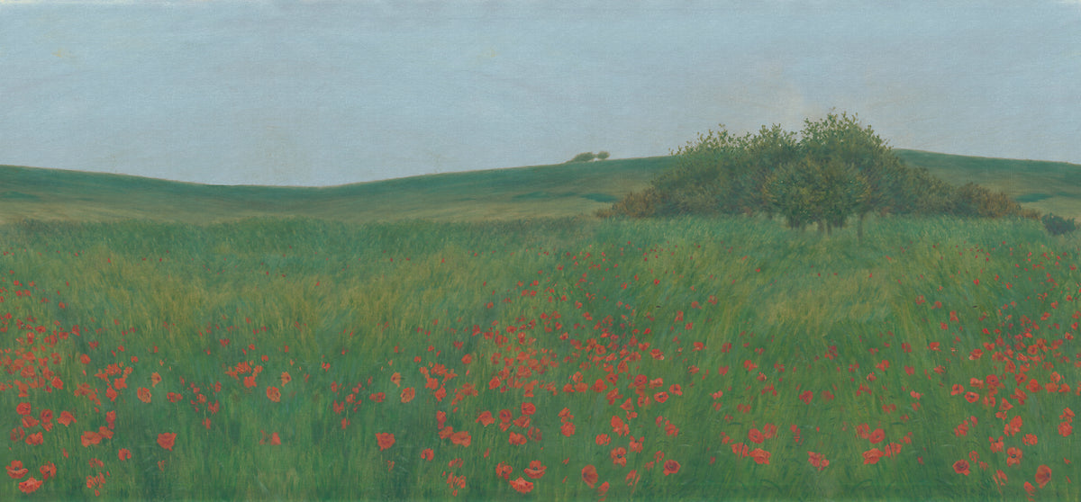 Poppy Landscape Summer mural by Rebel Walls