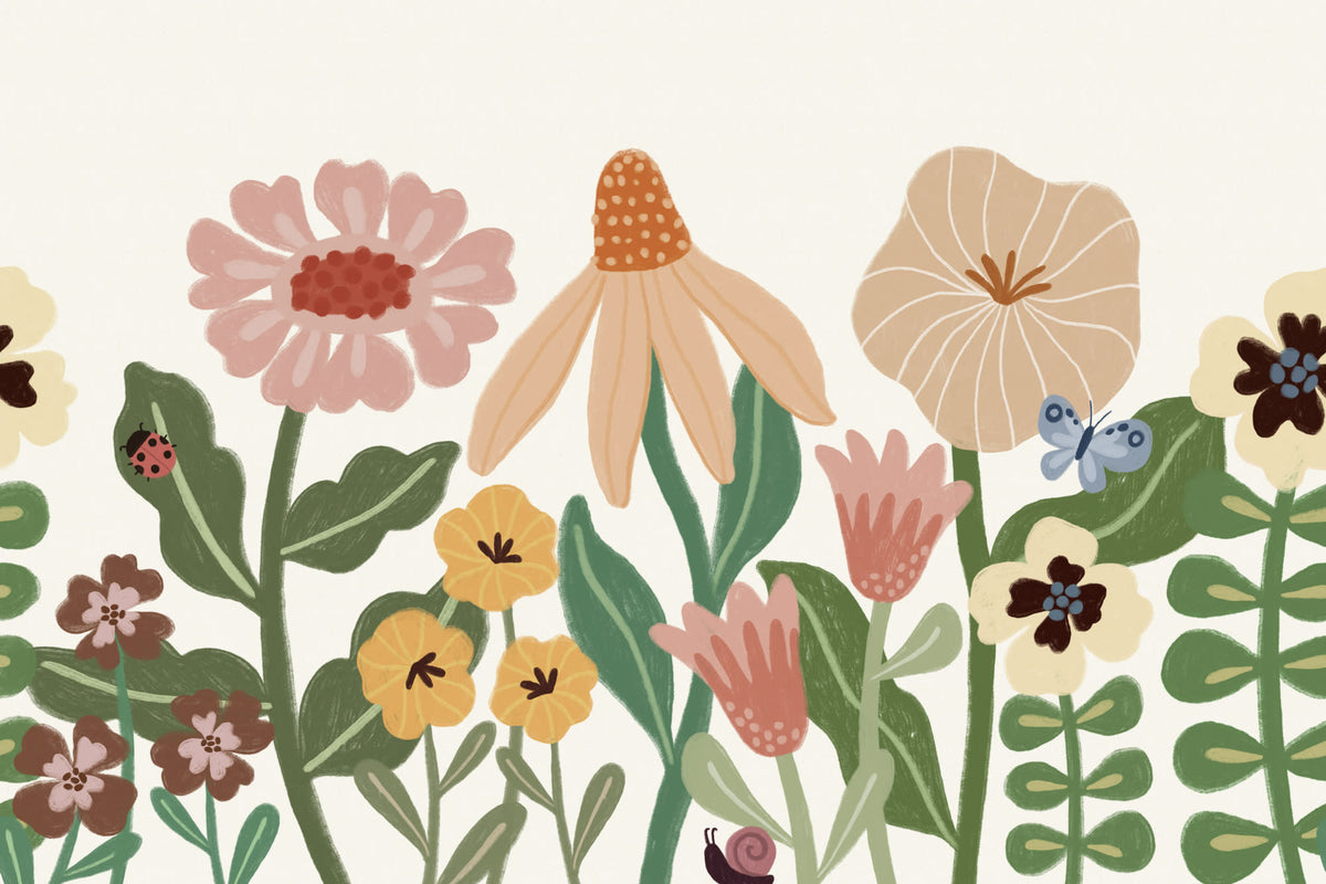 Poppy Pastel mural by Hovia