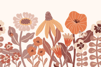 Poppy Orange mural by Hovia