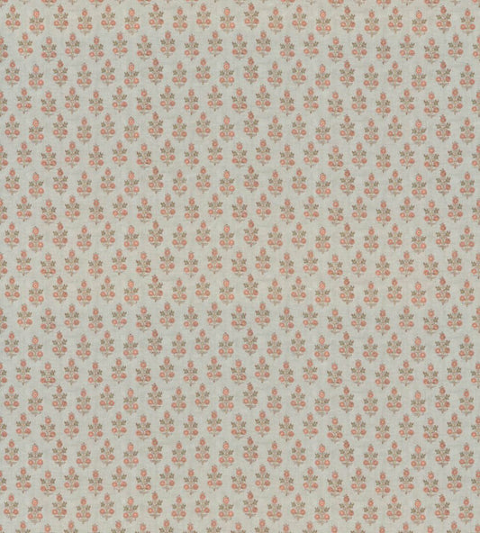 Poppy Sprig Fabric by GP & J Baker Aqua/Blush
