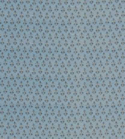 Poppy Sprig Fabric by GP & J Baker Blue
