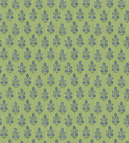 Poppy Sprig Wallpaper by GP & J Baker Green/Blue