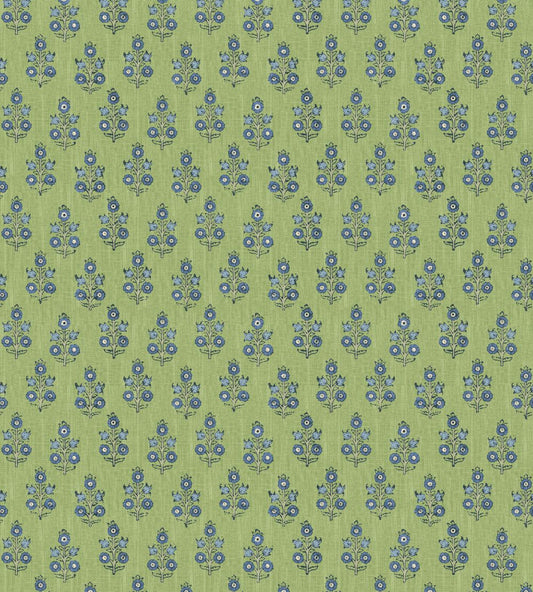 Poppy Sprig Wallpaper by GP & J Baker Green/Blue