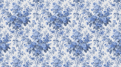 Porcelain Blue mural by Rebel Walls