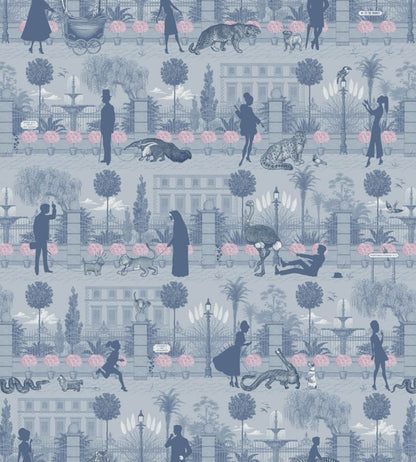 Portobello Parade Wallpaper by Divine Savages Wild Violet