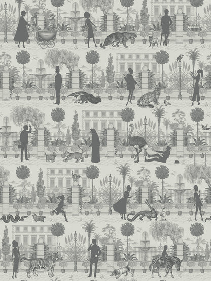 Portobello Parade Wallpaper by Divine Savages in Big Smoke, pattern swatch