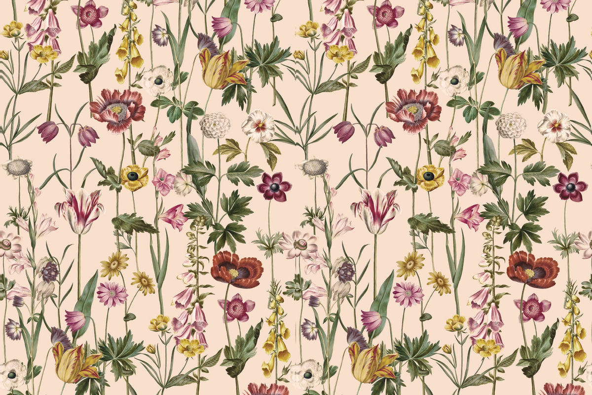 Posie Beige wallpaper by Hovia