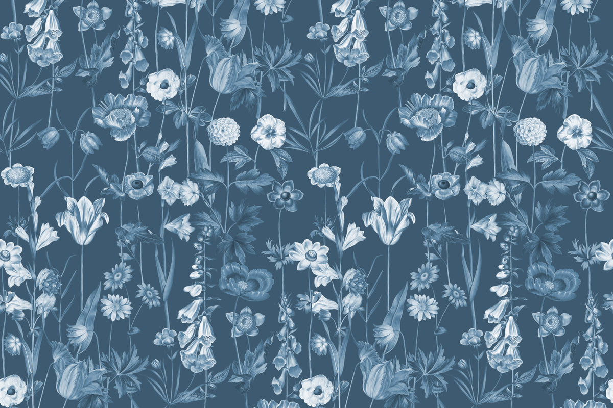 Posie Blue wallpaper by Hovia