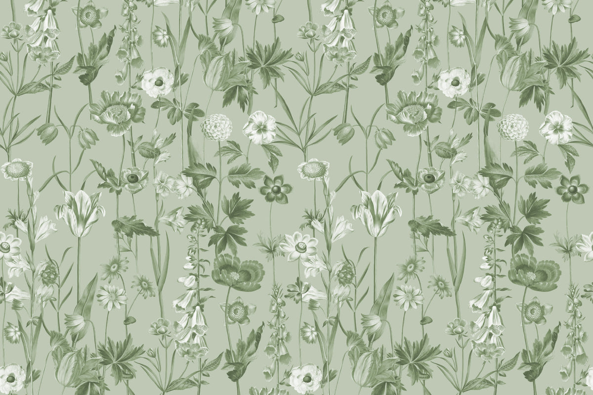 Posie Green wallpaper by Hovia
