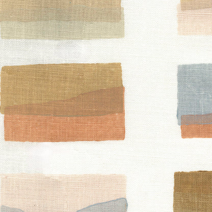 Postcards Handblock Fabric by Galbraith & Paul in Fall