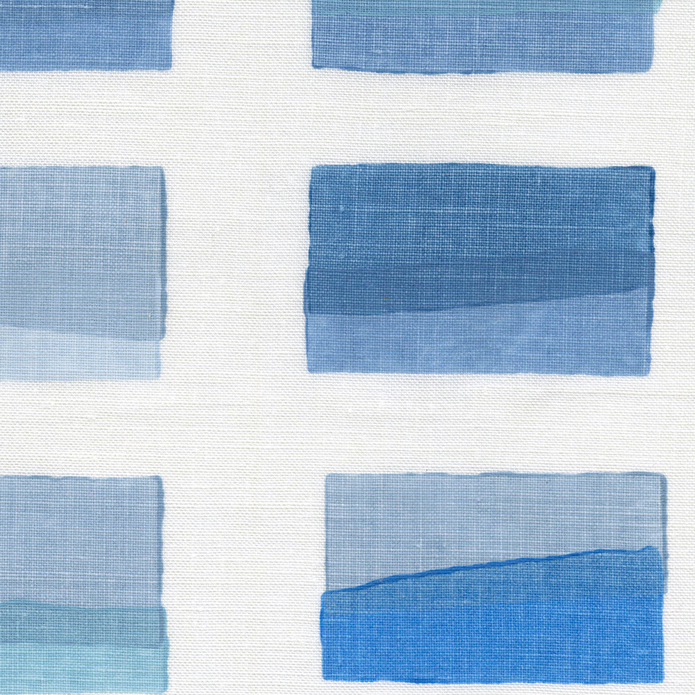 Postcards Handblock Fabric by Galbraith & Paul in Summer