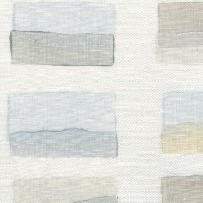 Postcards Handblock Fabric by Galbraith & Paul in Winter