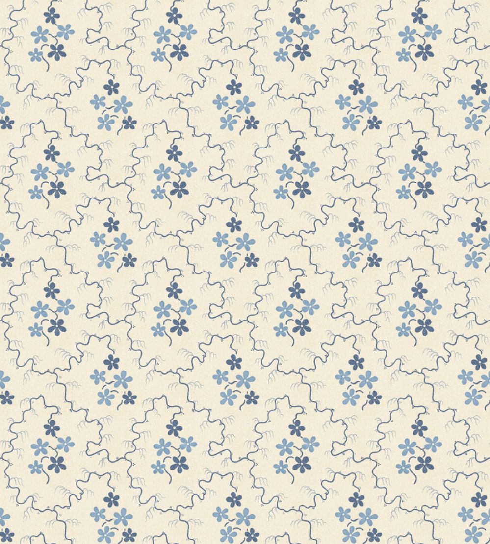 Posy Wallpaper by GP & J Baker Blue