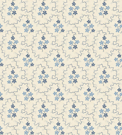 Posy Wallpaper by GP & J Baker Blue