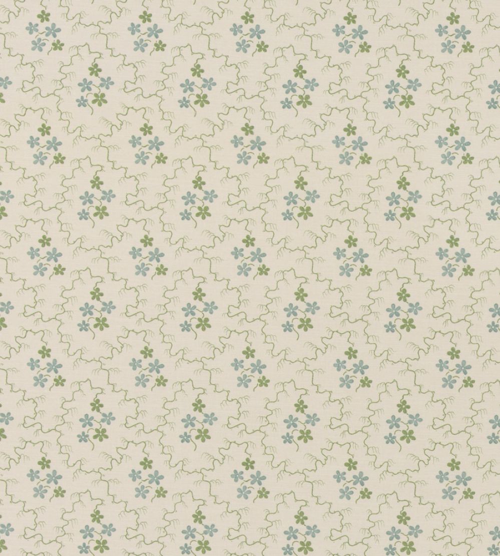 Posy Fabric by GP & J Baker Green/Aqua