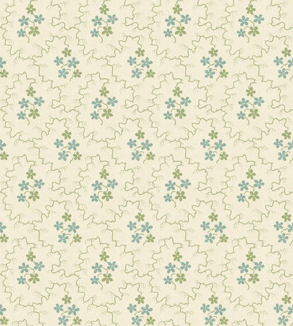 Posy Wallpaper by GP & J Baker Green/Aqua