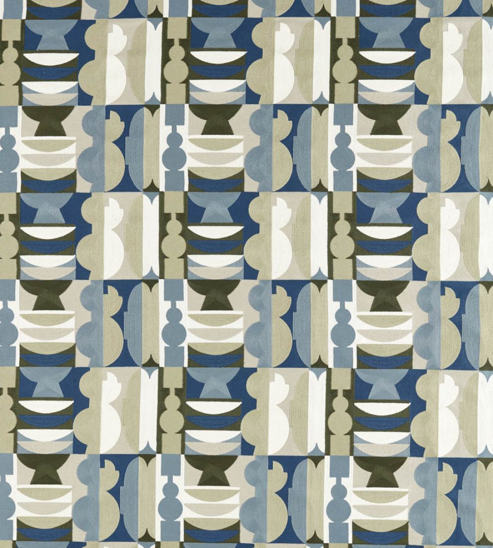 Pot Shop Fabric by Harlequin Atlantic/Neptune Green