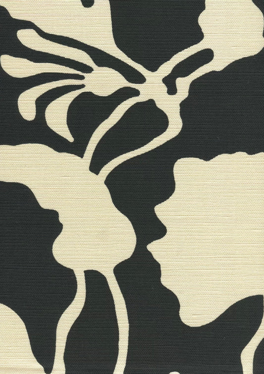 Potalla Background Black on Tint fabric by Alan Campbell