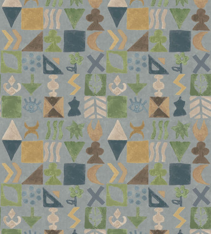 Potato Print Wallpaper by GP & J Baker Blue