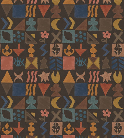 Potato Print Wallpaper by GP & J Baker Chocolate