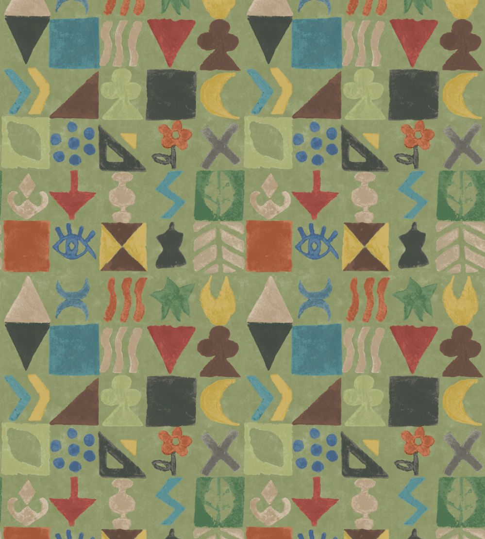 Potato Print Wallpaper by GP & J Baker Green