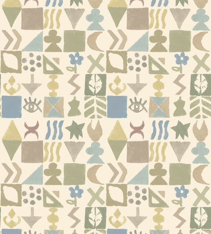 Potato Print Wallpaper by GP & J Baker Sage